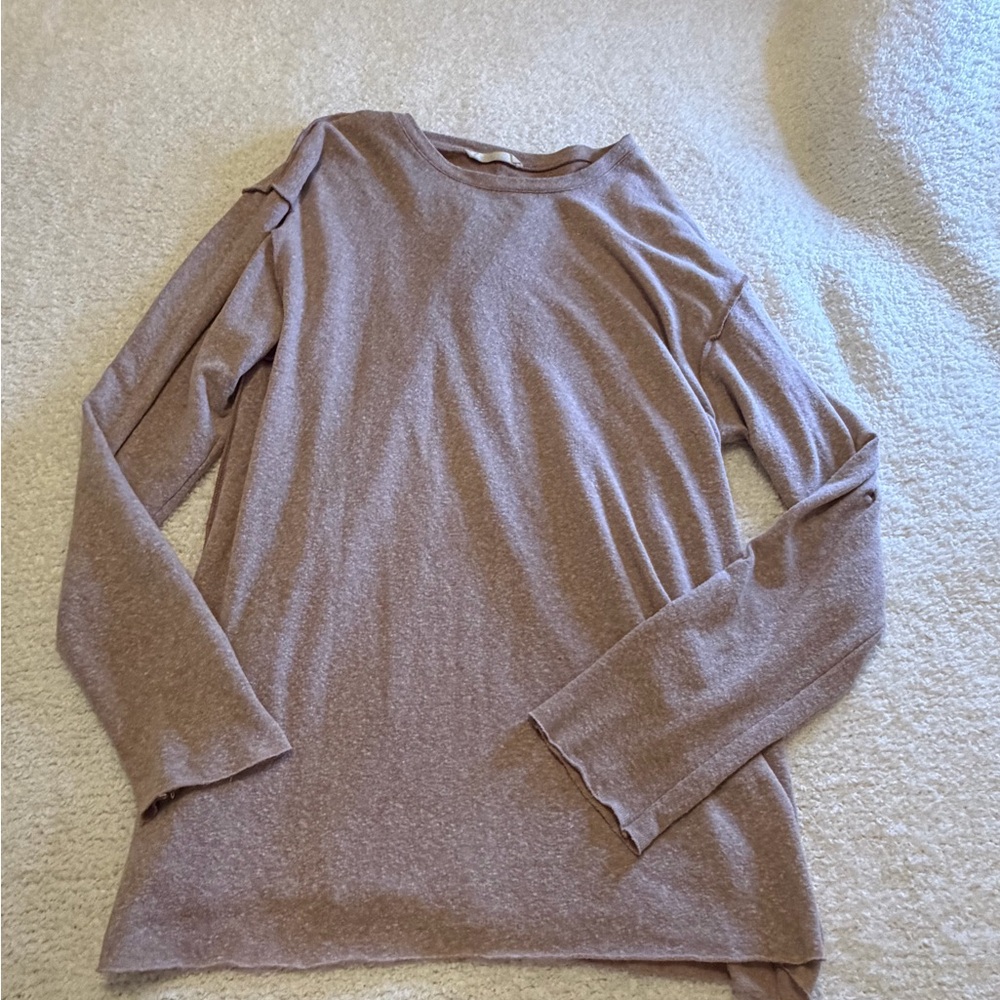 Audrey Soft Tan Knit Sweater - Long